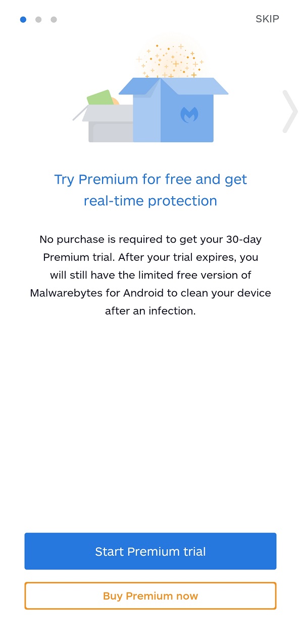 Malwarebytes for Android device 7