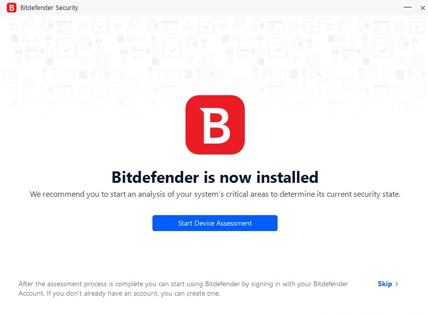 Bitdefender now installed