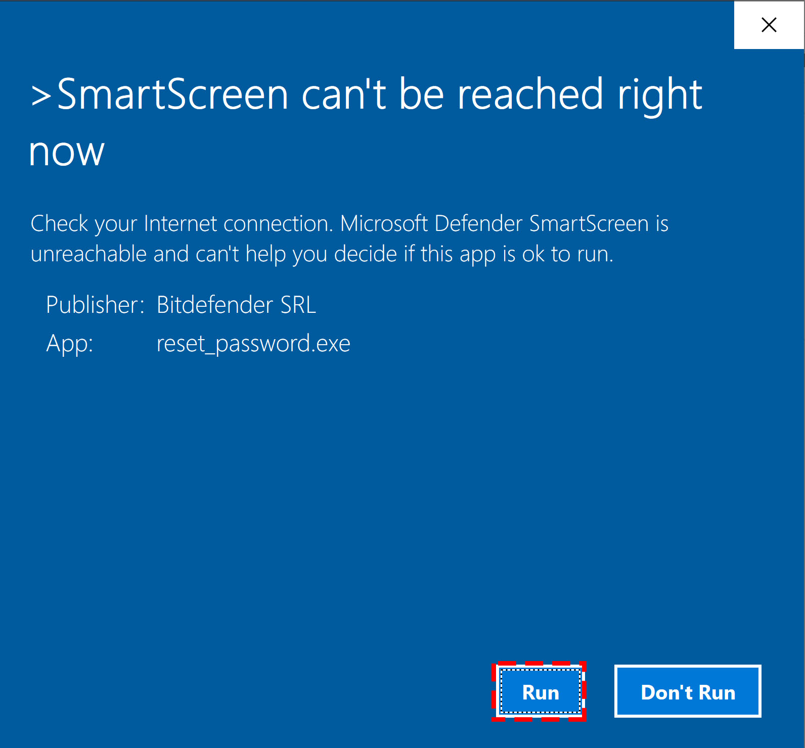 Windows smartscreen