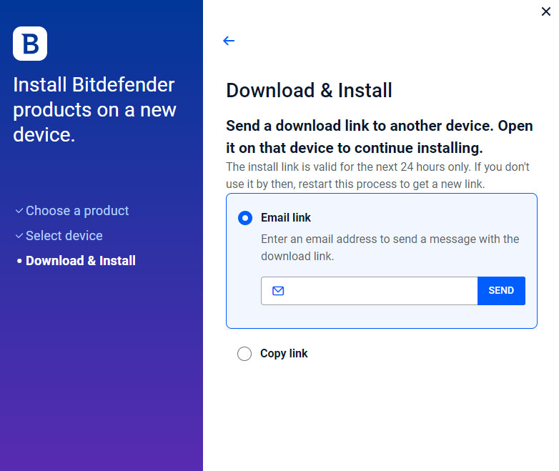 install Bitdefender Email
